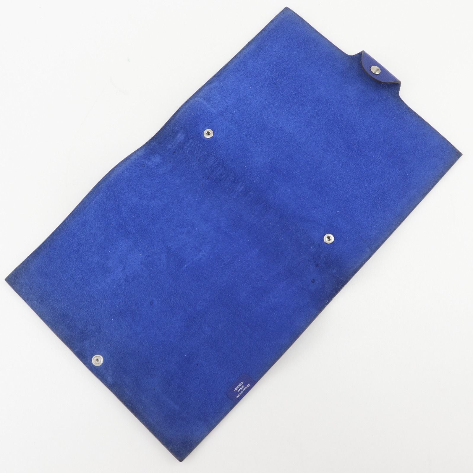 Hermes Ulysse MM Togo Blue Notebook Cover Agenda — view 7