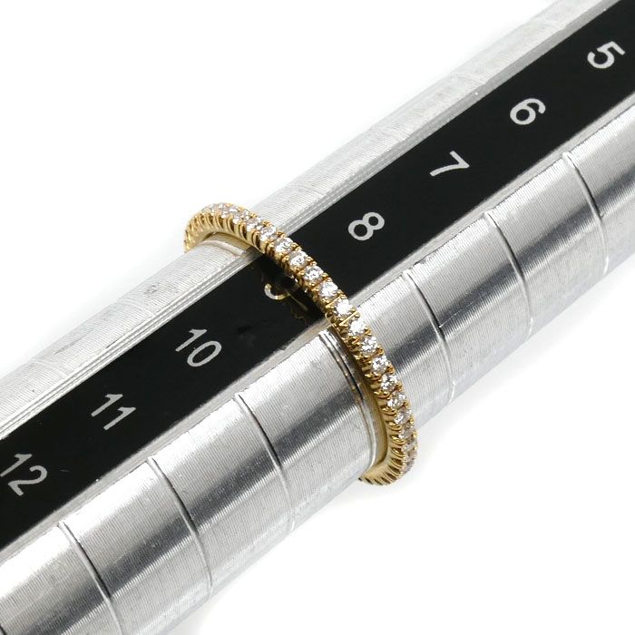 Cartier 18k Yellow Gold Etain Cell de Full Eternity Ring Diamond — view 6