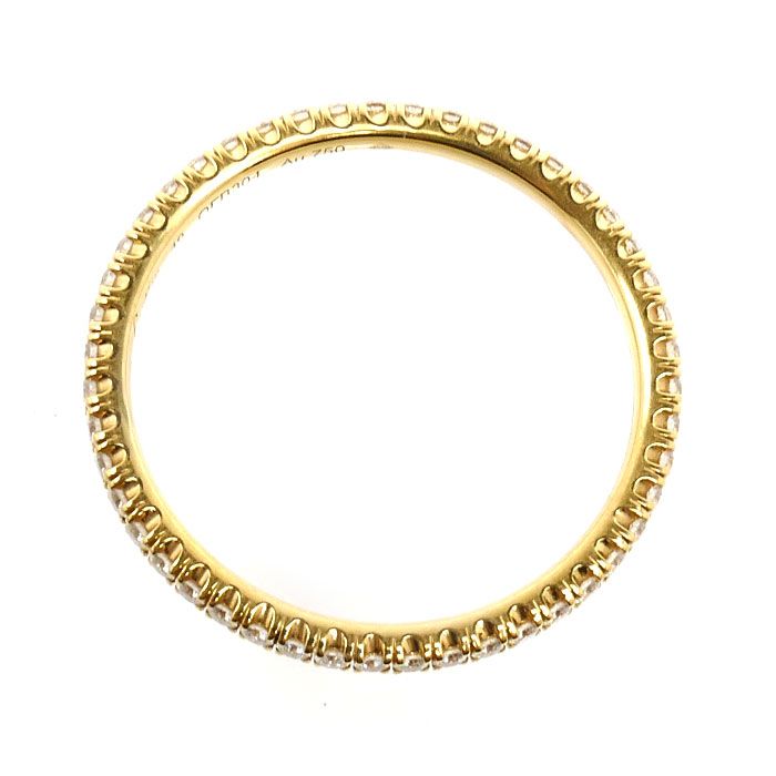 Cartier 18k Yellow Gold Etain Cell de Full Eternity Ring Diamond — view 4