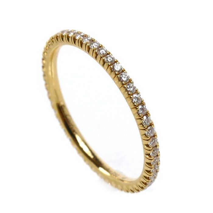 Cartier 18k Yellow Gold Etain Cell de Full Eternity Ring Diamond — view 2