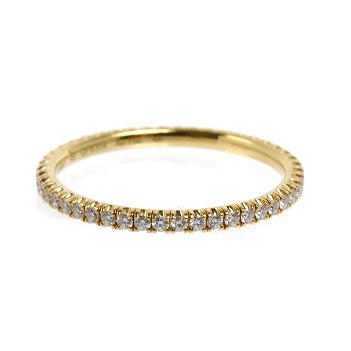 Cartier 18k Yellow Gold Etain Cell de Full Eternity Ring Diamond — view 3