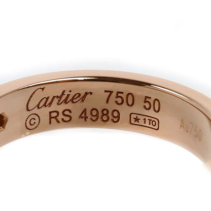 Cartier 18k Pink Gold Mini Love Diamond Ring — view 5