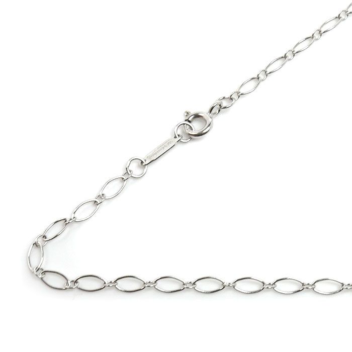 Tiffany & Co 18k White Gold Oba Roulis Necklace 45 cm