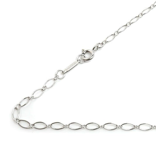 Tiffany & Co 18k White Gold Oba Roulis Necklace 45 cm