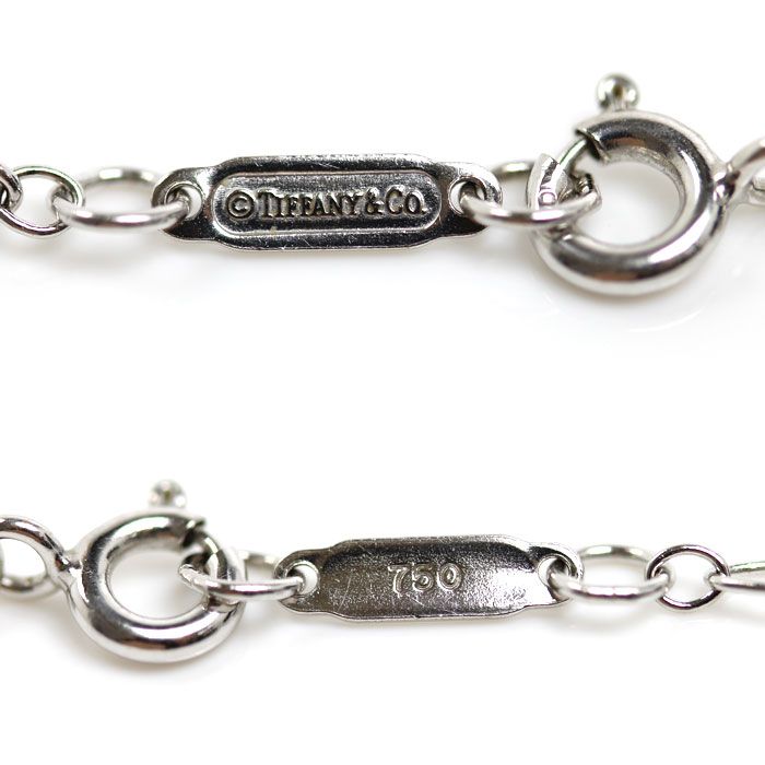 Tiffany & Co 18k White Gold Oba Roulis Necklace 45 cm — view 3