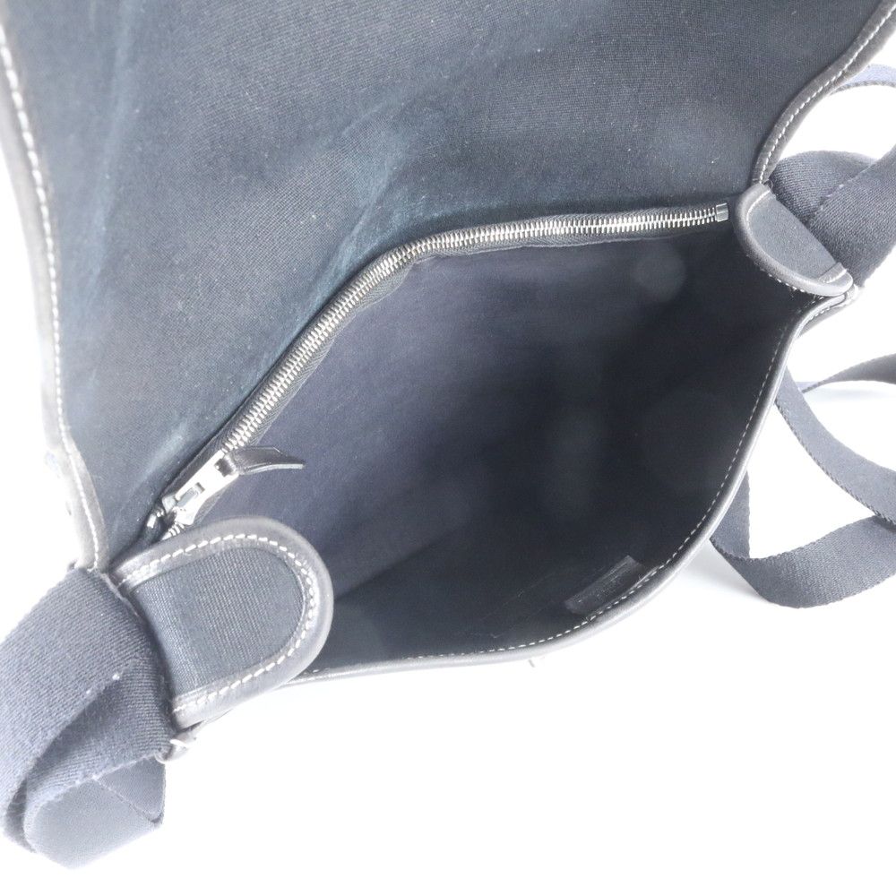 Hermes Buena Ventura PM Leather Shoulder Bag Crossbody Black — view 7