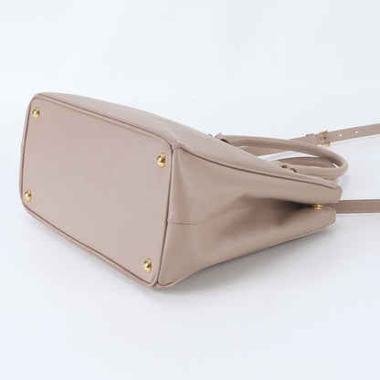 Prada Saffiano Leather Galleria Triangle Logo 2-Way Shoulder Bag Crossbody Hand — view 5