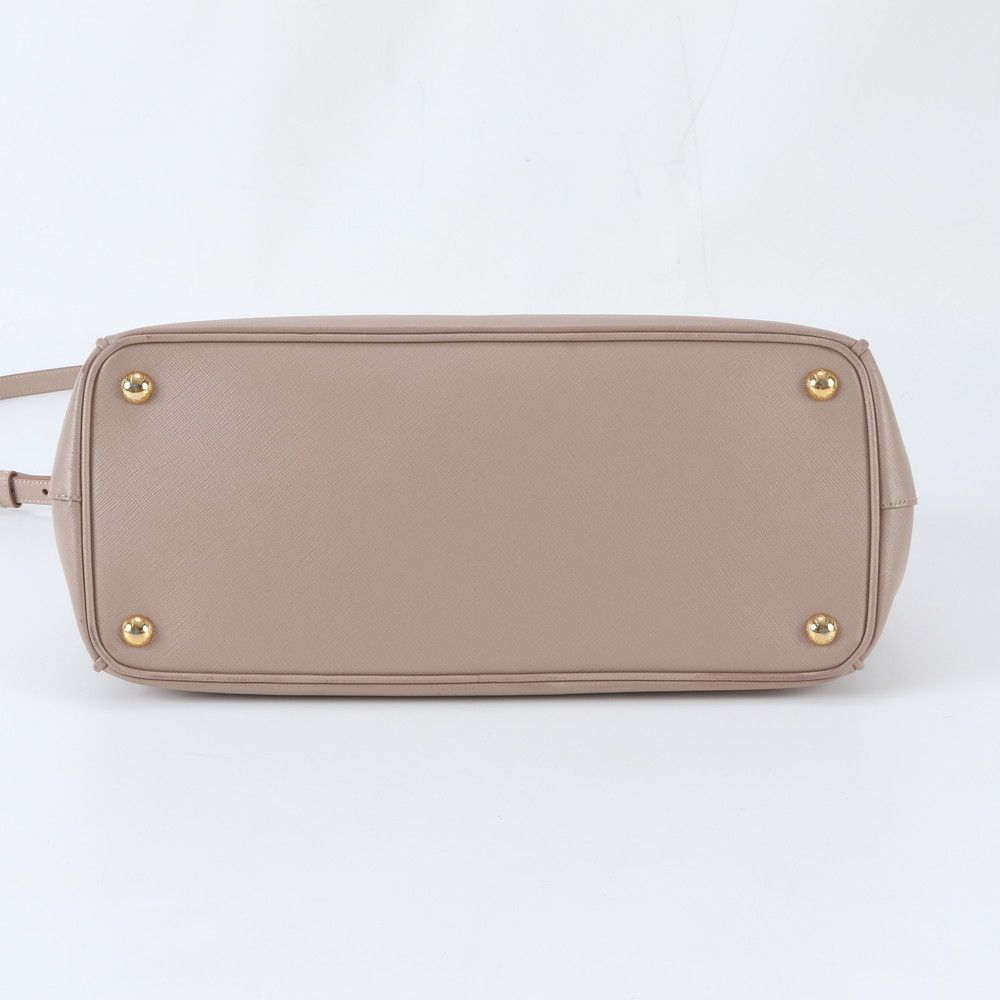 Prada Saffiano Leather Galleria Triangle Logo 2-Way Shoulder Bag Crossbody Hand — view 7