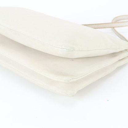 Celine Trio Crossbody Ivory Leather Shoulder Bag — view 6