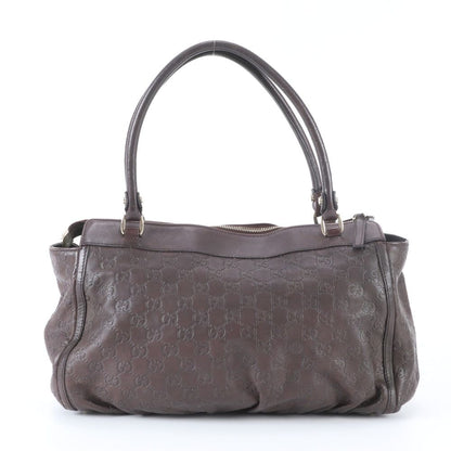 Gucci Guccissima Abbey Leather Tote Shoulder Business Document — view 3