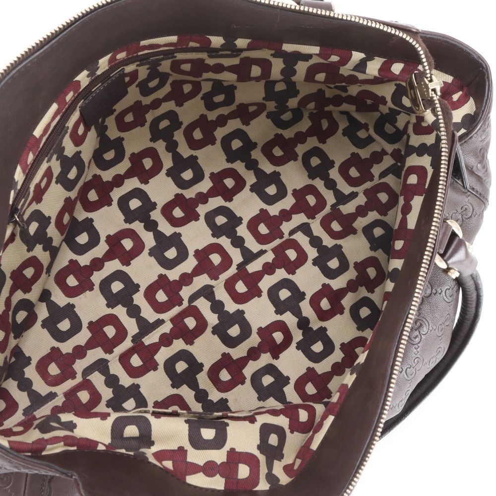 Gucci Guccissima Abbey Leather Tote Shoulder Business Document — view 7