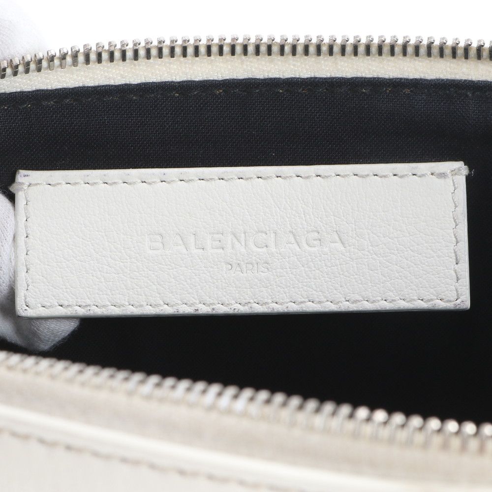Balenciaga Everyday Logo Clip Leather Clutch Pouch Business — view 7
