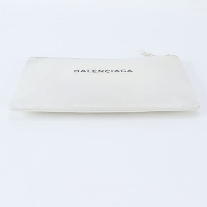 Balenciaga Everyday Logo Clip Leather Clutch Pouch Business — view 5