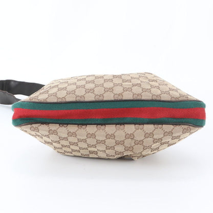 Gucci GG Canvas 001 Leather Shoulder Bag Tote Hand Brown — view 6