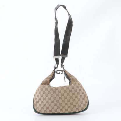 Gucci GG Canvas 001 Leather Shoulder Bag Tote Hand Brown — view 3