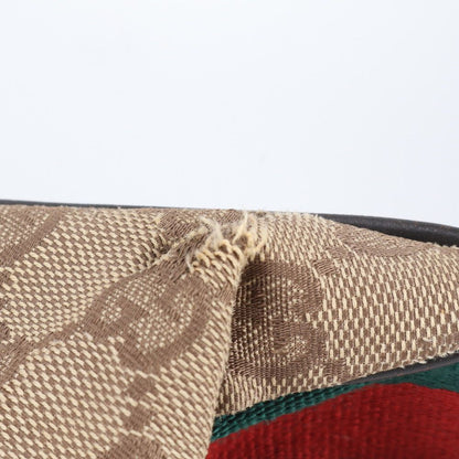 Gucci GG Canvas 001 Leather Shoulder Bag Tote Hand Brown — view 9