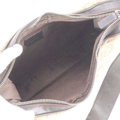 Gucci GG Canvas 001 Leather Shoulder Bag Tote Hand Brown — view 7