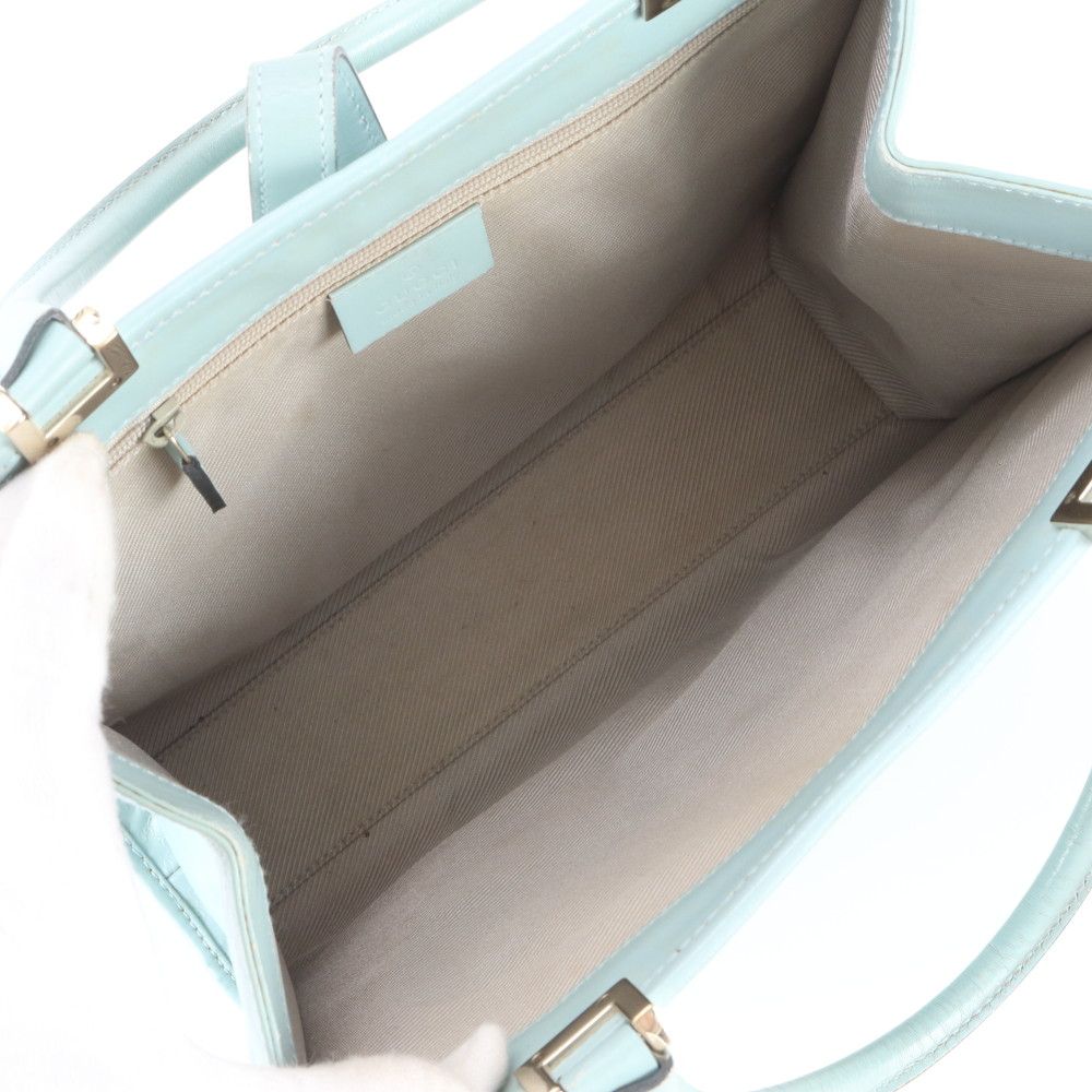 Gucci Jackie 002 Leather Handbag Tote Silver — view 7