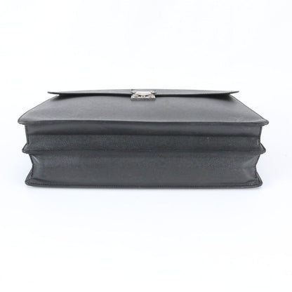 Louis Vuitton Taiga Moscova Leather Business Document Briefcase Tote Black — view 6