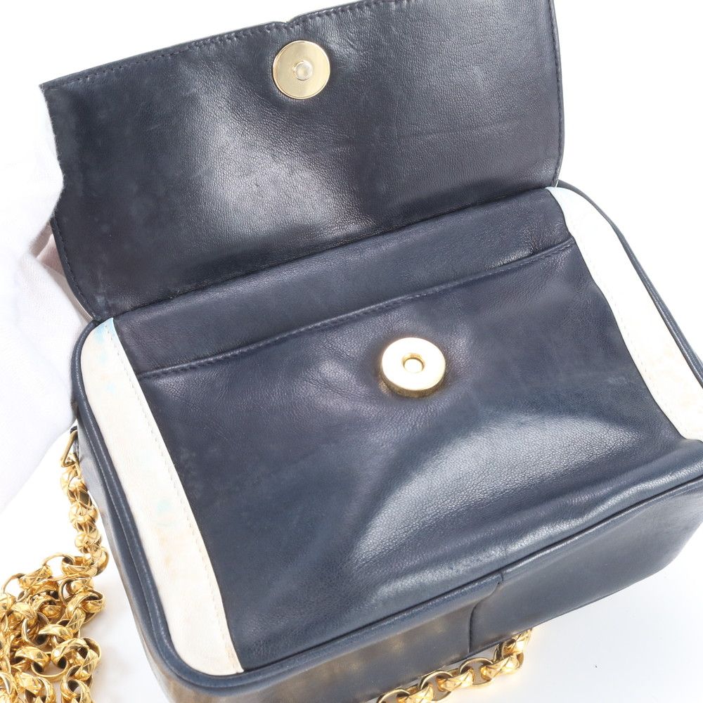 Chanel Lambskin Leather Chain Shoulder Bag Crossbody — view 8