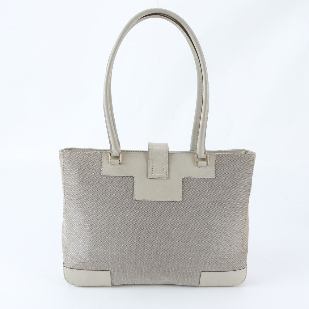 Gucci Logo 002 Leather Tote Shoulder Hand Gold — view 3