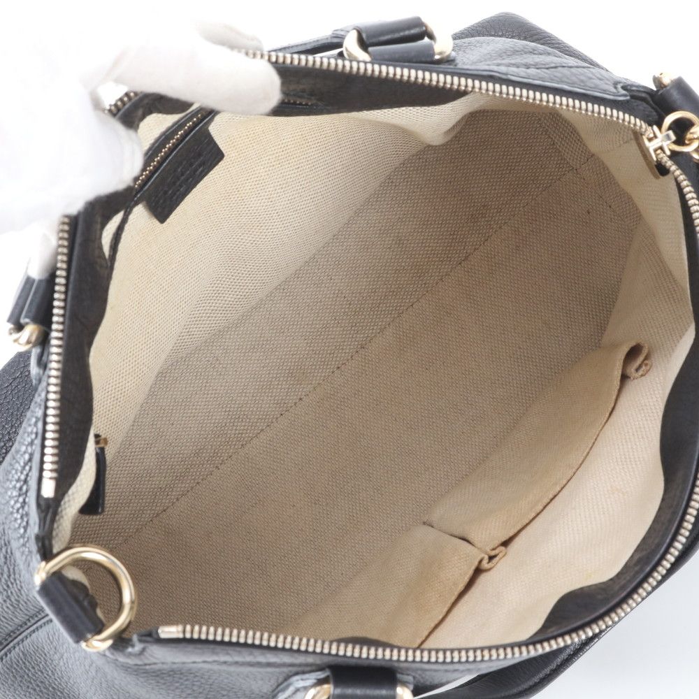 Gucci Soho Interlocking Grain Leather Tote Shoulder — view 7