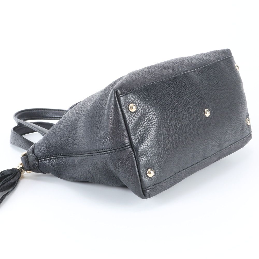 Gucci Soho Interlocking Grain Leather Tote Shoulder — view 5