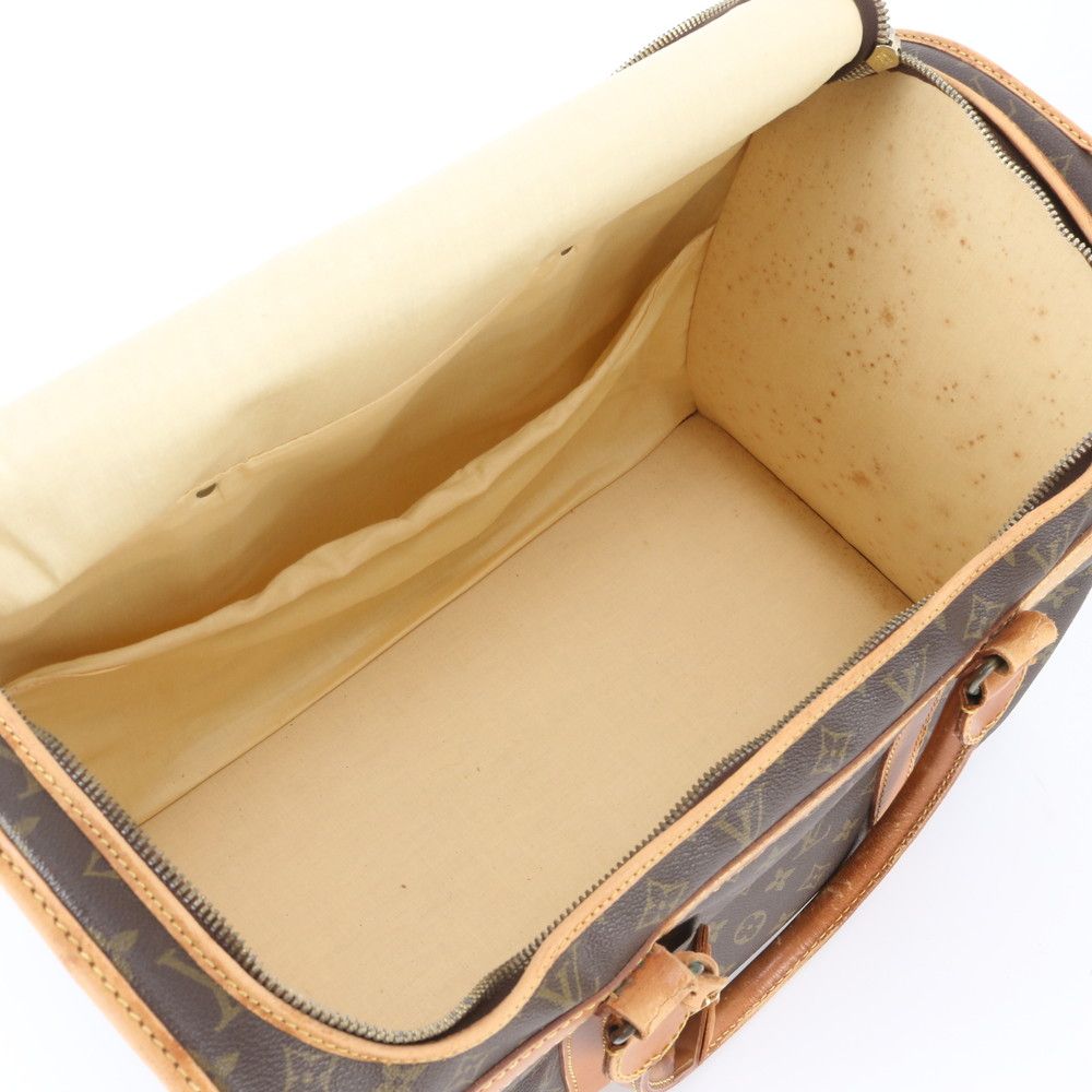 Louis Vuitton Monogram Demis Pull Pet Carry Leather Boston Bag Business Trip — view 7