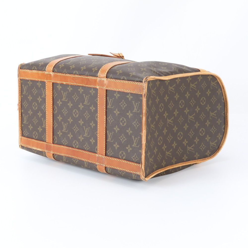 Louis Vuitton Monogram Demis Pull Pet Carry Leather Boston Bag Business Trip — view 4
