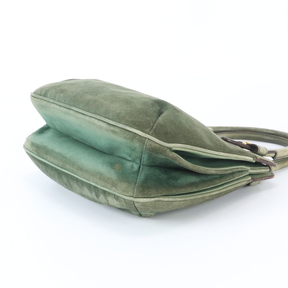 Gucci Vintage Leather Handbag Tote Gold — view 4