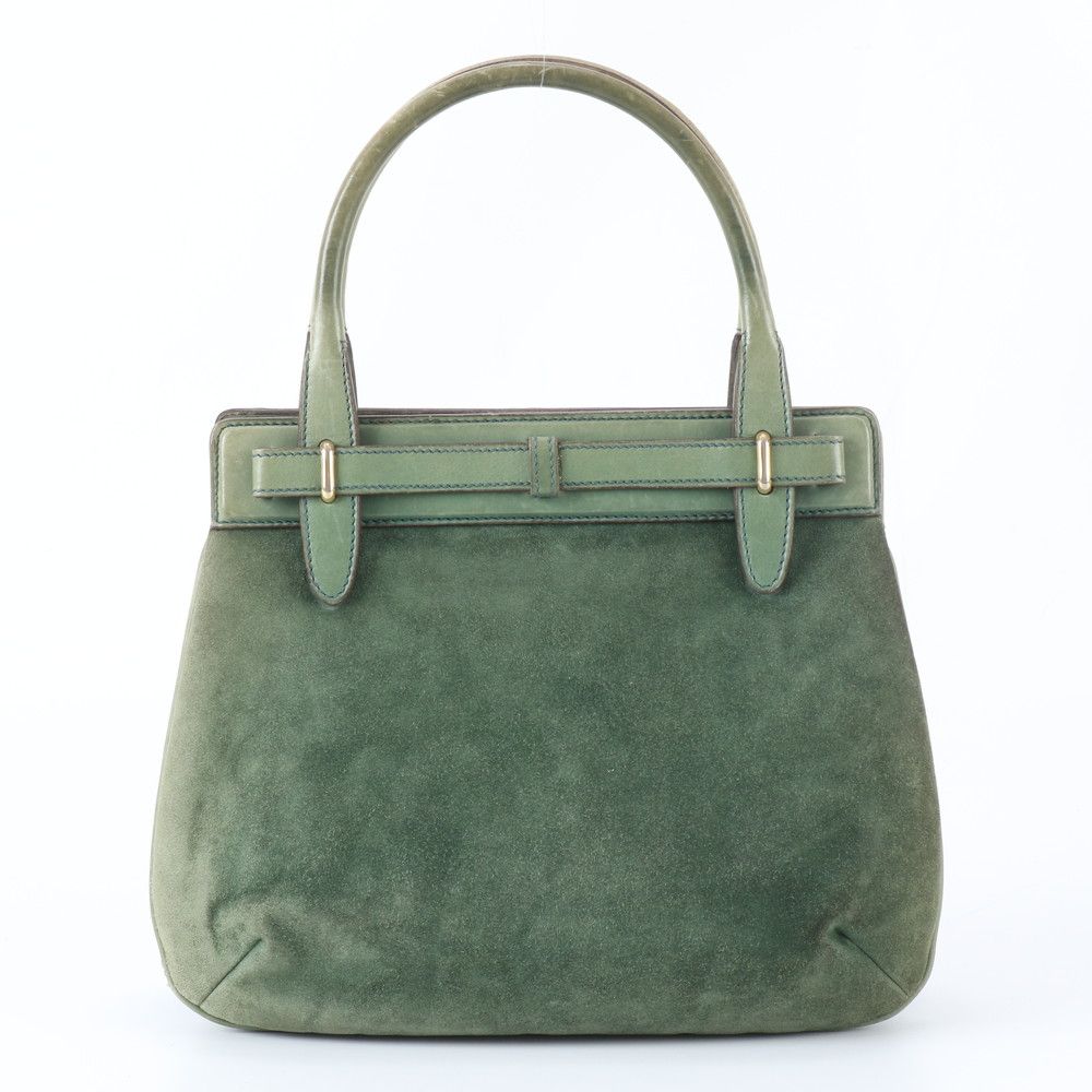 Gucci Vintage Leather Handbag Tote Gold — view 3