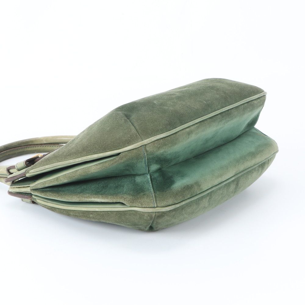 Gucci Vintage Leather Handbag Tote Gold — view 5
