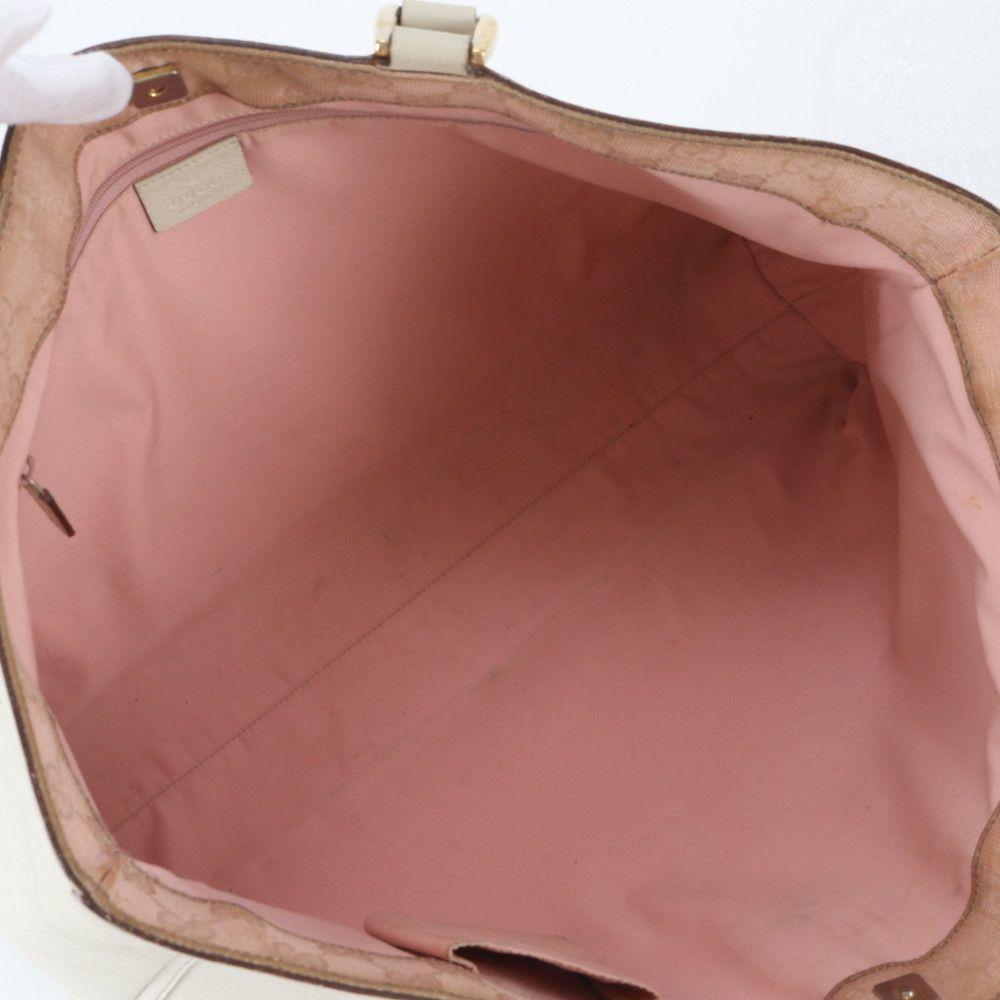 Gucci Abbey Leather Tote Shoulder Hand Gold — view 7