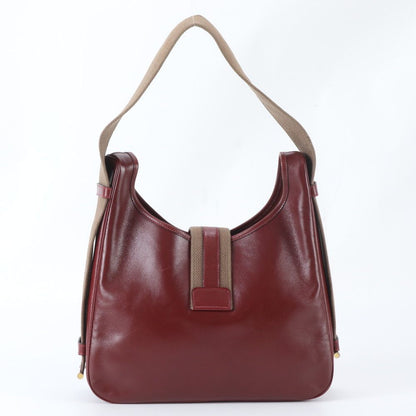 Hermes Saco Leather Shoulder Bag Tote Hand — view 3