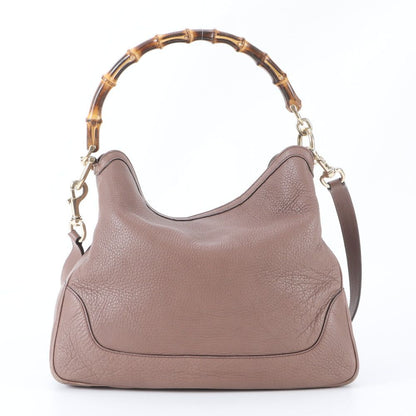Gucci Bambu Diana Leather 2-Way Shoulder Bag Crossbody Hand — view 3