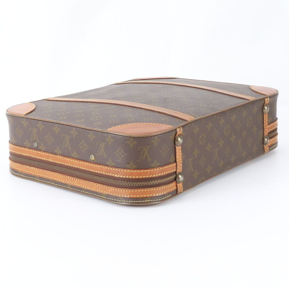 Louis Vuitton Monogram Stratos 50 Leather Trunk Hard Case Boston Bag Business — view 5