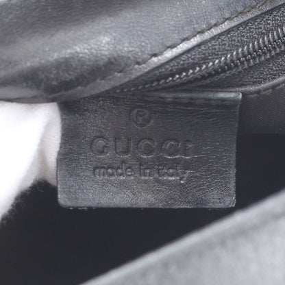 Gucci GG Canvas 002 Leather Tote Shoulder Hand Black — view 8