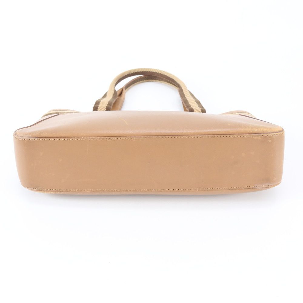 Gucci 002 Leather Handbag Tote Brown — view 6