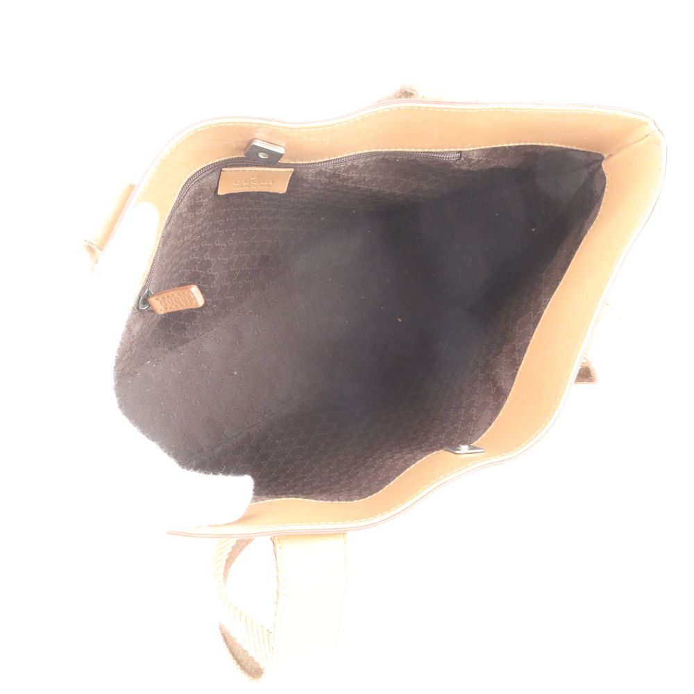 Gucci 002 Leather Handbag Tote Brown — view 7
