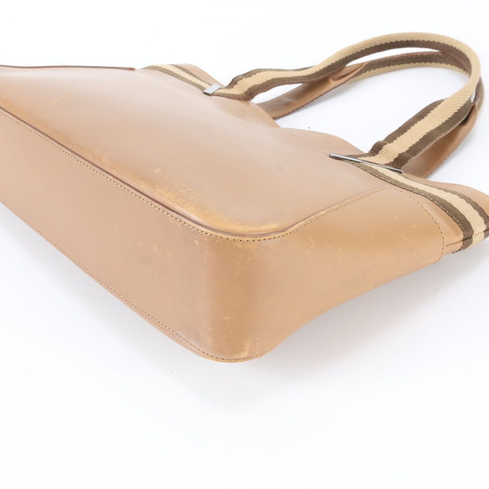 Gucci 002 Leather Handbag Tote Brown — view 5