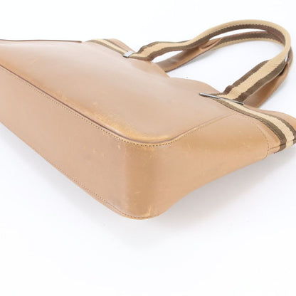 Gucci 002 Leather Handbag Tote Brown — view 5