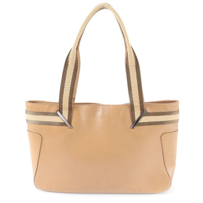 Gucci 002 Leather Handbag Tote Brown — view 3