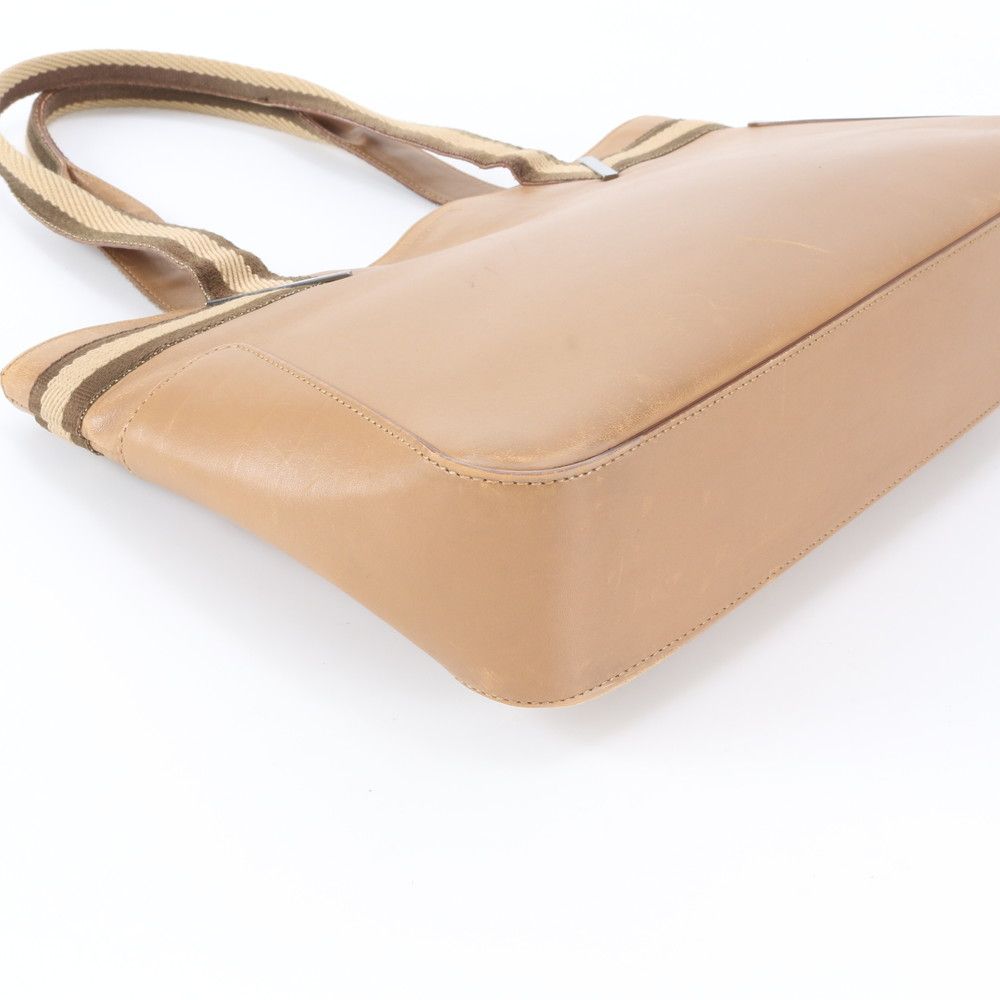 Gucci 002 Leather Handbag Tote Brown — view 4