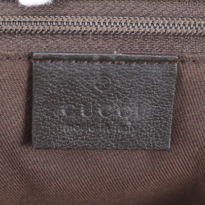 Gucci GG Canvas Sherry Line Leather Tote Shoulder Hand — view 9