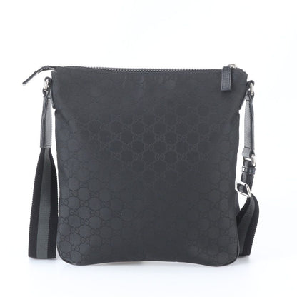 Gucci GG Nylon Leather Shoulder Bag Crossbody Messenger Business Tote — view 3