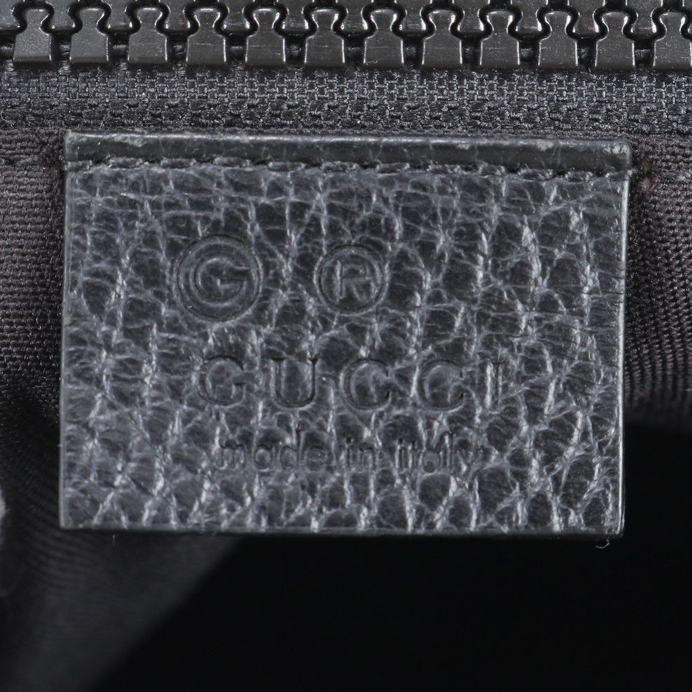 Gucci GG Nylon Leather Shoulder Bag Crossbody Messenger Business Tote — view 8