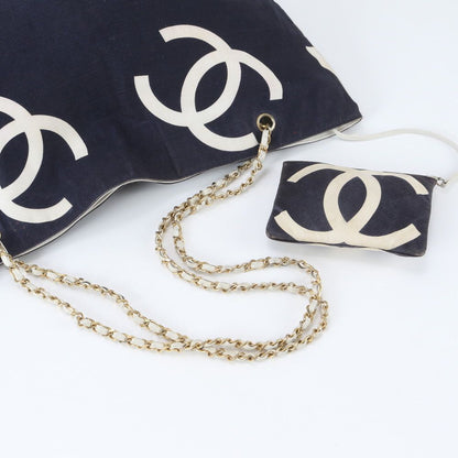 Chanel CC Logo Chain Tote Shoulder Hand — view 3