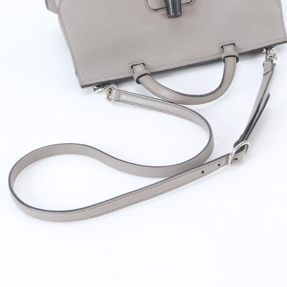 Gucci Bamboo Daily Leather 2-Way Shoulder Bag Crossbody Tote — view 4