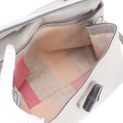 Gucci Bamboo Daily Leather 2-Way Shoulder Bag Crossbody Tote — view 8