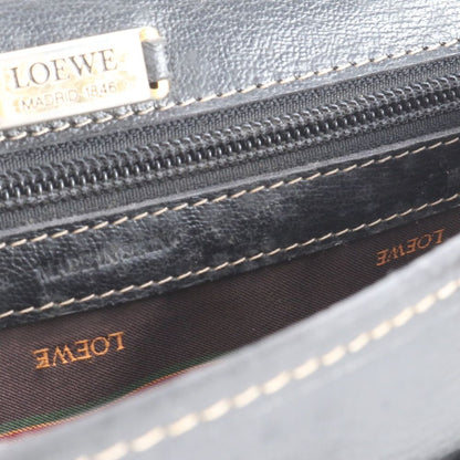 Loewe Velazquez Leather Shoulder Bag Crossbody Brown Gold — view 9